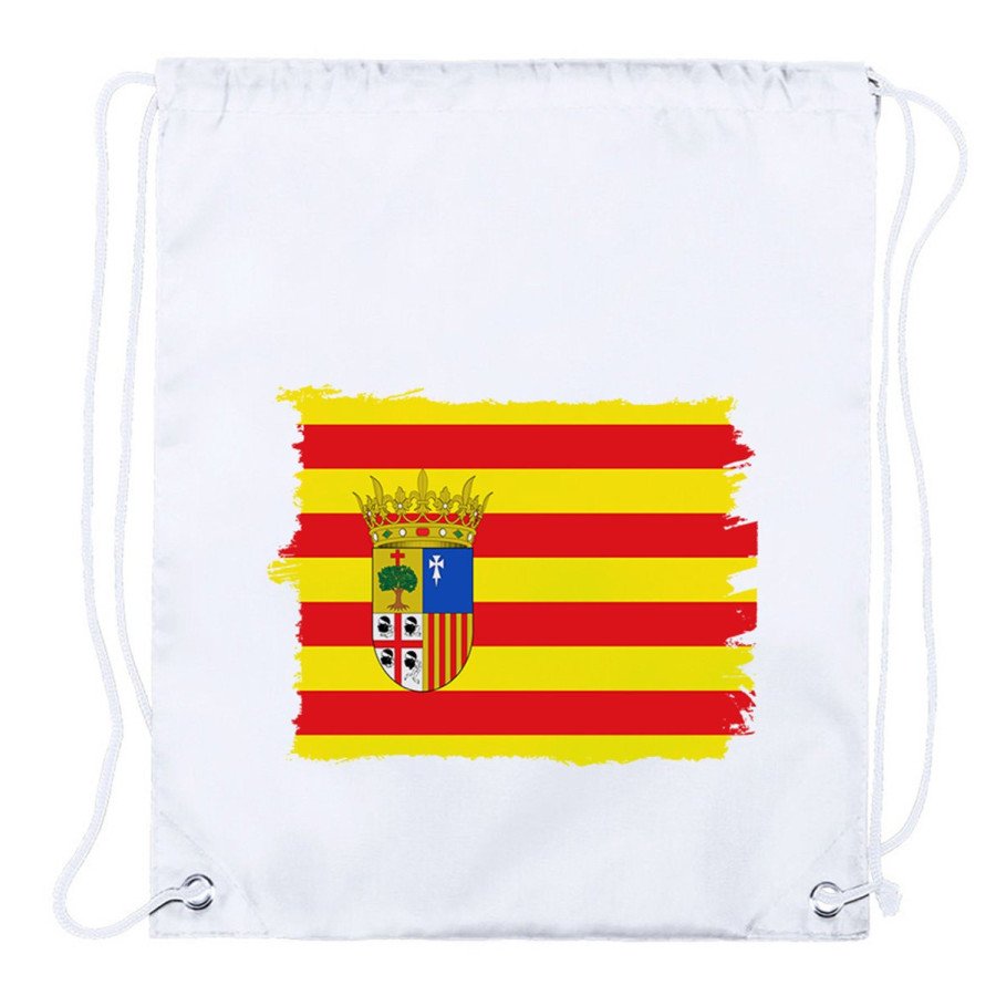 Mochila de cuerdas (SELECCIONE CANTIDAD) bandera de aragon españa comunidad autonoma playa piscina excursion