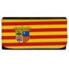 Billetera Billetero bandera de aragon españa comunidad autonoma mujer señora negro monedero