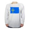 CAMISETA MANGA LARGA bandera de asturias españa comunidad autonoma personalizada