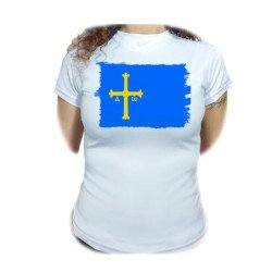 CAMISETA MUJER bandera de...