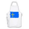 Delantal talla adulto bandera de asturias españa comunidad autonoma cocina personalizado