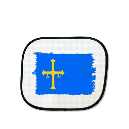 Parasol bandera de asturias españa comunidad autonoma personalizado coche