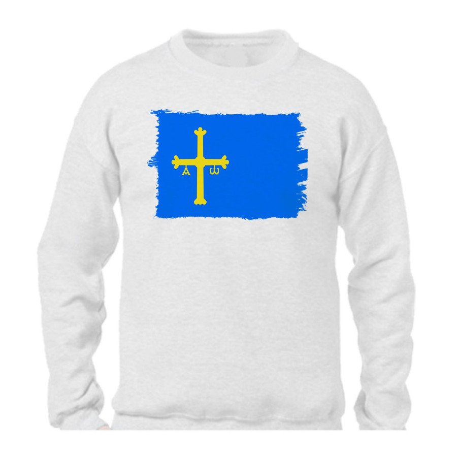 SUDADERA bandera de asturias españa comunidad autonoma personalizada