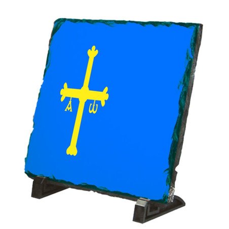 Placa pizarra bandera de asturias españa comunidad autonoma portafotos portafoto