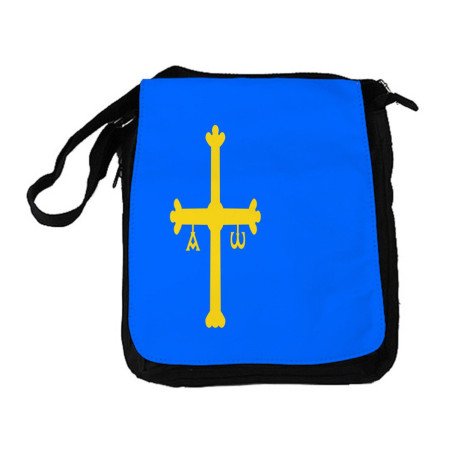 Bandolera reportero Mediana bolso bandera de asturias españa comunidad autonoma bolsa mochila hombro