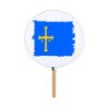 Abanico estilo pai pai bandera de asturias españa comunidad autonoma moda primavera verano elegante