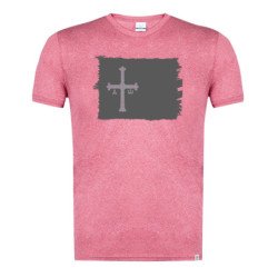 CAMISETA Roja mezcla con...