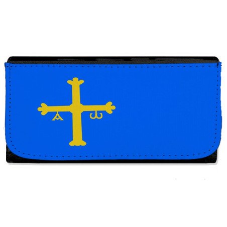 Billetera Billetero bandera de asturias españa comunidad autonoma mujer señora negro monedero