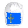 Babero colores bandera de asturias españa comunidad autonoma personalizado bebe