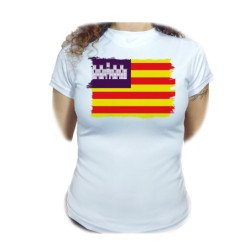 CAMISETA MUJER bandera de...