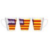Taza cónica bandera de baleares españa comunidad autonoma conica personalizada