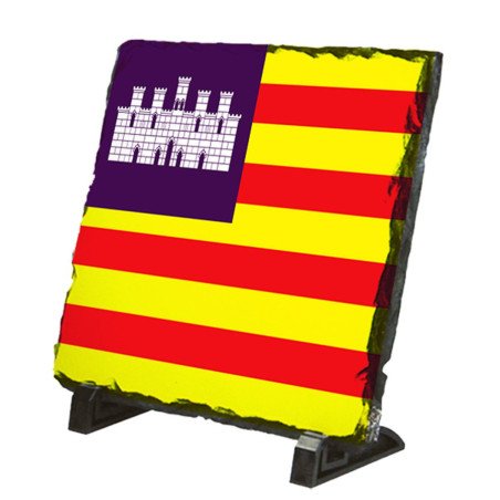 Placa pizarra bandera de baleares españa comunidad autonoma portafotos portafoto
