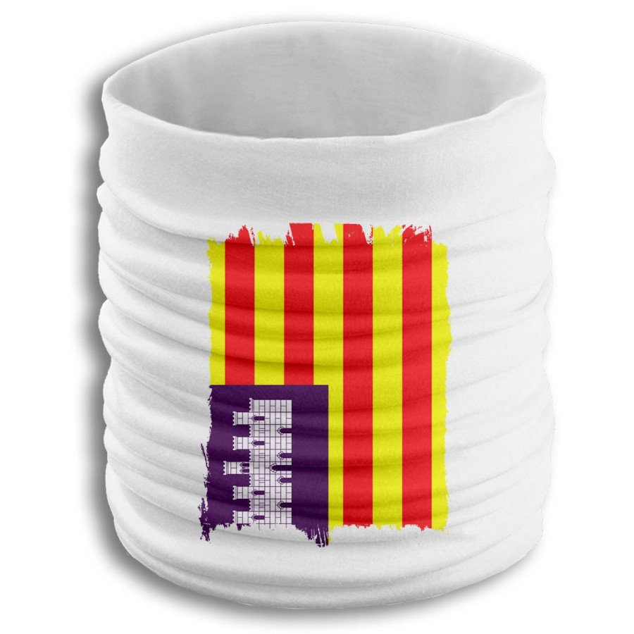 Braga elástica suave bandera de baleares españa comunidad autonoma fresca cuello deporte