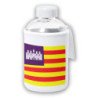 Bidón cristal con Funda soft shell bandera de baleares españa comunidad autonoma tapon seguridad botella