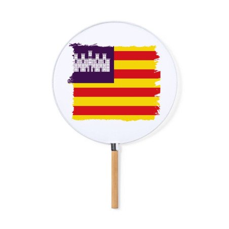 Abanico estilo pai pai bandera de baleares españa comunidad autonoma moda primavera verano elegante