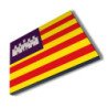 Panel fotográfico decorativo bandera de baleares españa comunidad autonoma cuadro acabado brillante elegante pared