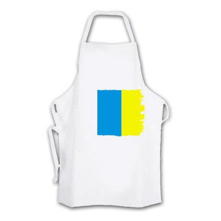 Delantal talla adulto bandera de canarias españa comunidad autonoma cocina personalizado