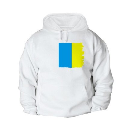 SUDADERA con CAPUCHA bandera de canarias españa comunidad autonoma con BOLSILLOS