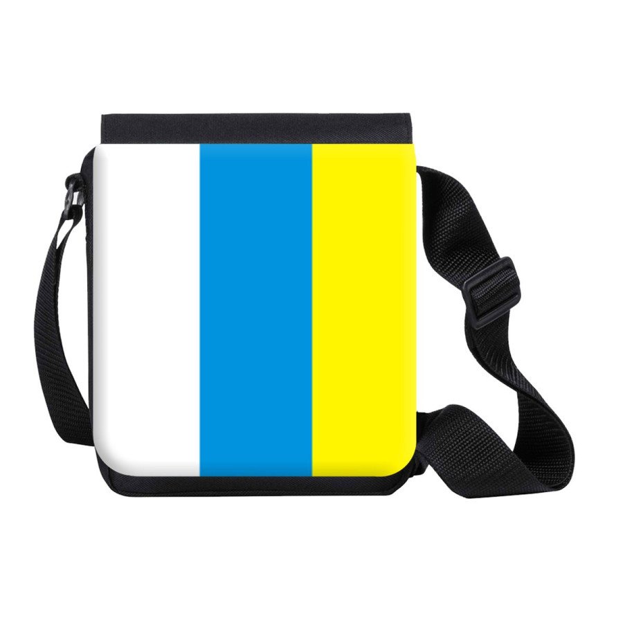 Bandolera Pequeña bandera de canarias españa comunidad autonoma bolso personalizada