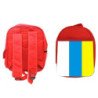 Mochila Roja bandera de canarias españa comunidad autonoma escolar personalizado
