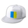 Gorra 5 paneles redecilla trasera bandera de canarias españa comunidad autonoma estilo rapero