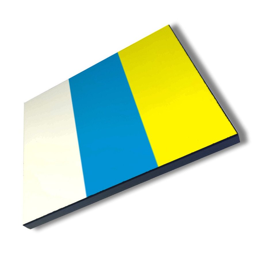 Panel fotográfico decorativo bandera de canarias españa comunidad autonoma cuadro acabado brillante elegante pared