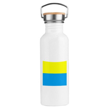 Bidón 750 ml acero inoxidable estilo retro bandera de canarias españa comunidad autonoma deporte deportivo botella