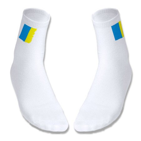 Par de calcetines suaves talla S-M bandera de canarias españa comunidad autonoma deportivos moda poliester