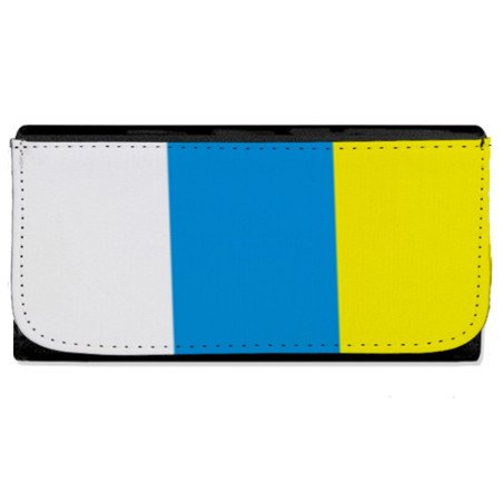 Billetera Billetero bandera de canarias españa comunidad autonoma mujer señora negro monedero