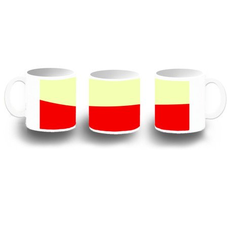 Taza fotoluminiscente bandera de cantabria españa comunidad autonoma BRILLA OSCURIDAD