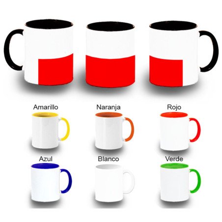 Taza colores bandera de cantabria españa comunidad autonoma color personalizada