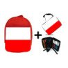 Pack Mochila Roja y Estuche bandera de cantabria españa comunidad autonoma material escolar