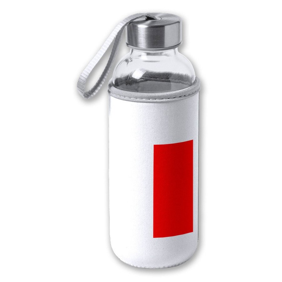 Bidón de 420 ml con Funda de neopreno bandera de cantabria españa comunidad autonoma tapon seguridad