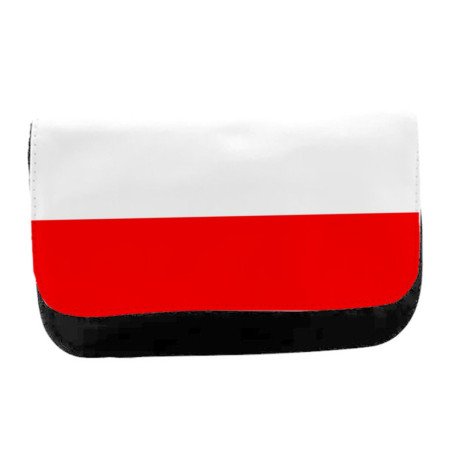 Estuche Neceser de lona bandera de cantabria españa comunidad autonoma unisex negro bolsa aseo multiusos