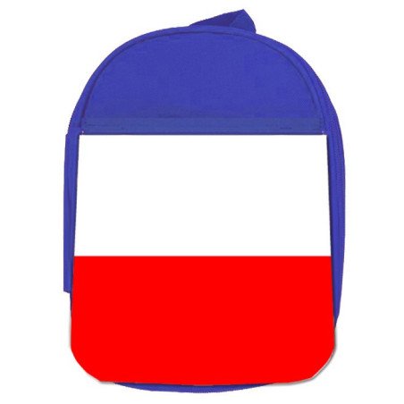 Mochila Azul bandera de cantabria españa comunidad autonoma escolar personalizado picnic excursión deporte