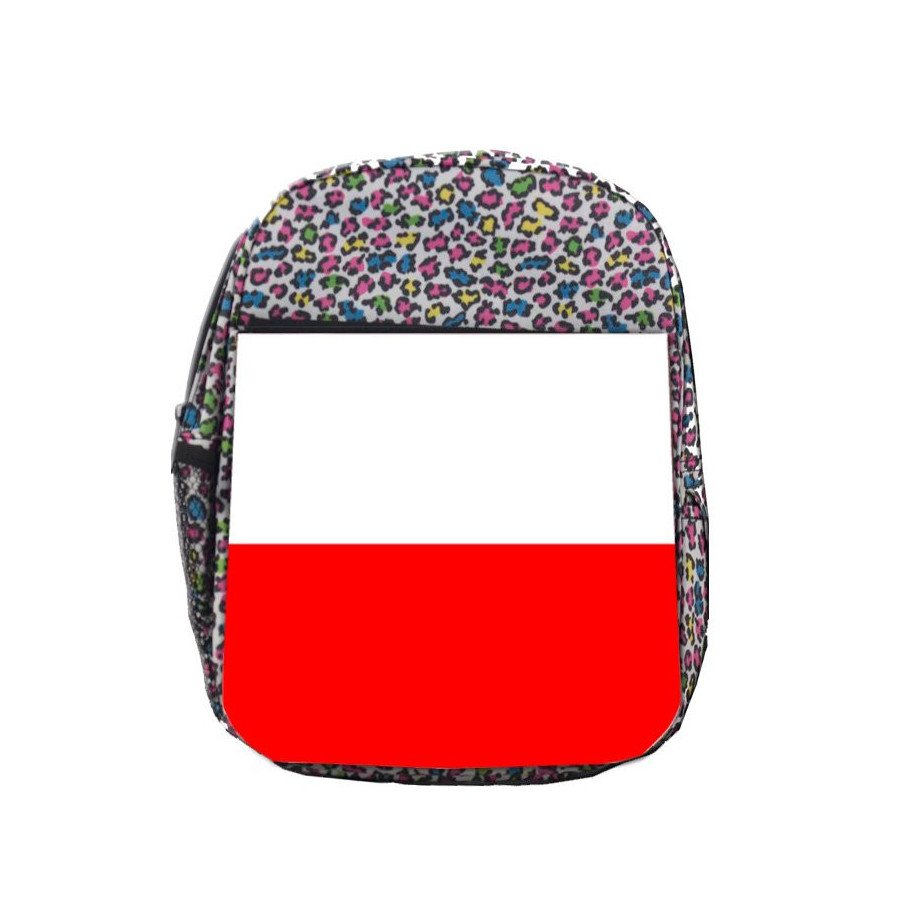 Mochila LUNARES ESTAMPADO bandera de cantabria españa comunidad autonoma escolar personalizado picnic excursión deporte