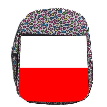 Mochila LUNARES ESTAMPADO bandera de cantabria españa comunidad autonoma escolar personalizado picnic excursión deporte