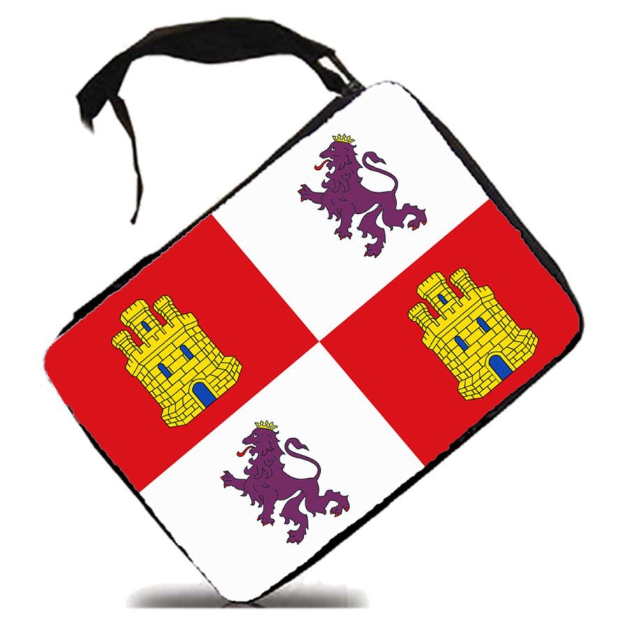 Estuche bandera de castilla y leon españa comunidad autonoma escolar case