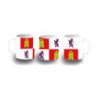 Taza de plástico bandera de castilla y leon españa comunidad autonoma niños personalizada