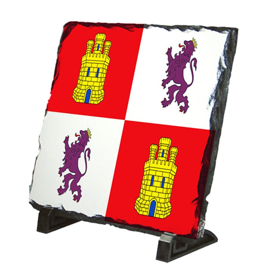 Placa pizarra bandera de castilla y leon españa comunidad autonoma portafotos portafoto