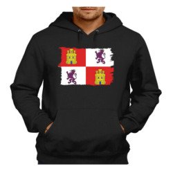 SUDADERA NEGRA con CAPUCHA...