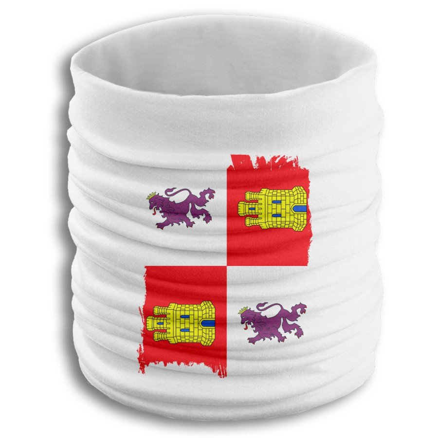 Braga elástica suave bandera de castilla y leon españa comunidad autonoma fresca cuello deporte