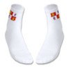 Par de calcetines suaves talla S-M bandera de castilla y leon españa comunidad autonoma deportivos moda poliester