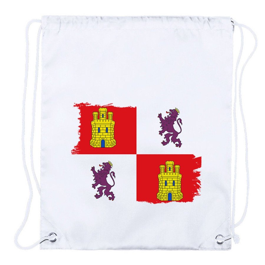 Mochila de cuerdas (SELECCIONE CANTIDAD) bandera de castilla y leon españa comunidad autonoma playa piscina excursion