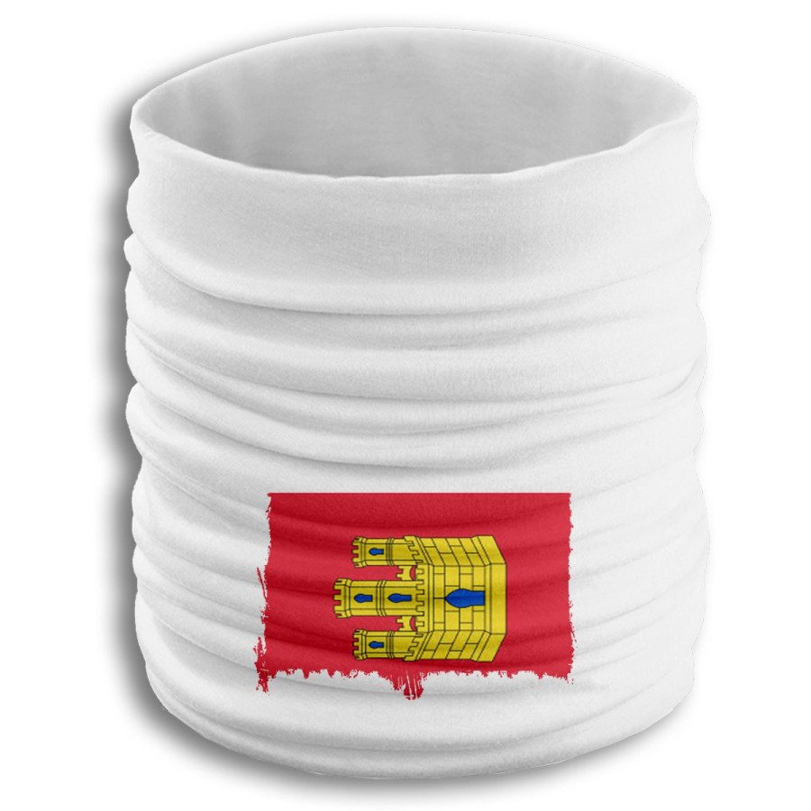Braga elástica suave bandera castilla la mancha españa comunidad autonoma fresca cuello deporte