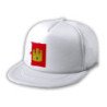 Gorra 5 paneles redecilla trasera bandera castilla la mancha españa comunidad autonoma estilo rapero