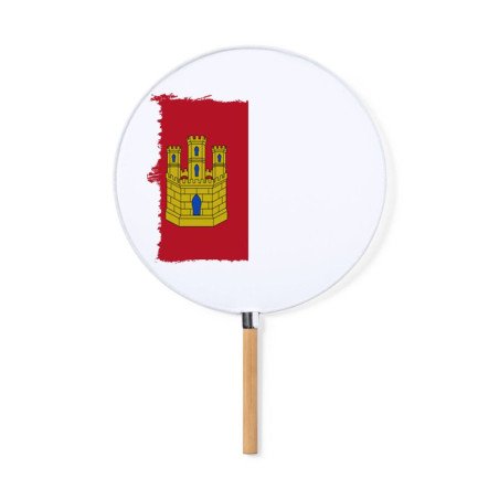 Abanico estilo pai pai bandera castilla la mancha españa comunidad autonoma moda primavera verano elegante