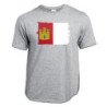 CAMISETA Gris mezcla bandera castilla la mancha españa comunidad autonoma moda verano personalizada