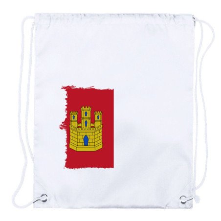 Mochila de cuerdas (SELECCIONE CANTIDAD) bandera castilla la mancha españa comunidad autonoma playa piscina excursion
