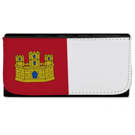 Billetera Billetero bandera castilla la mancha españa comunidad autonoma mujer señora negro monedero